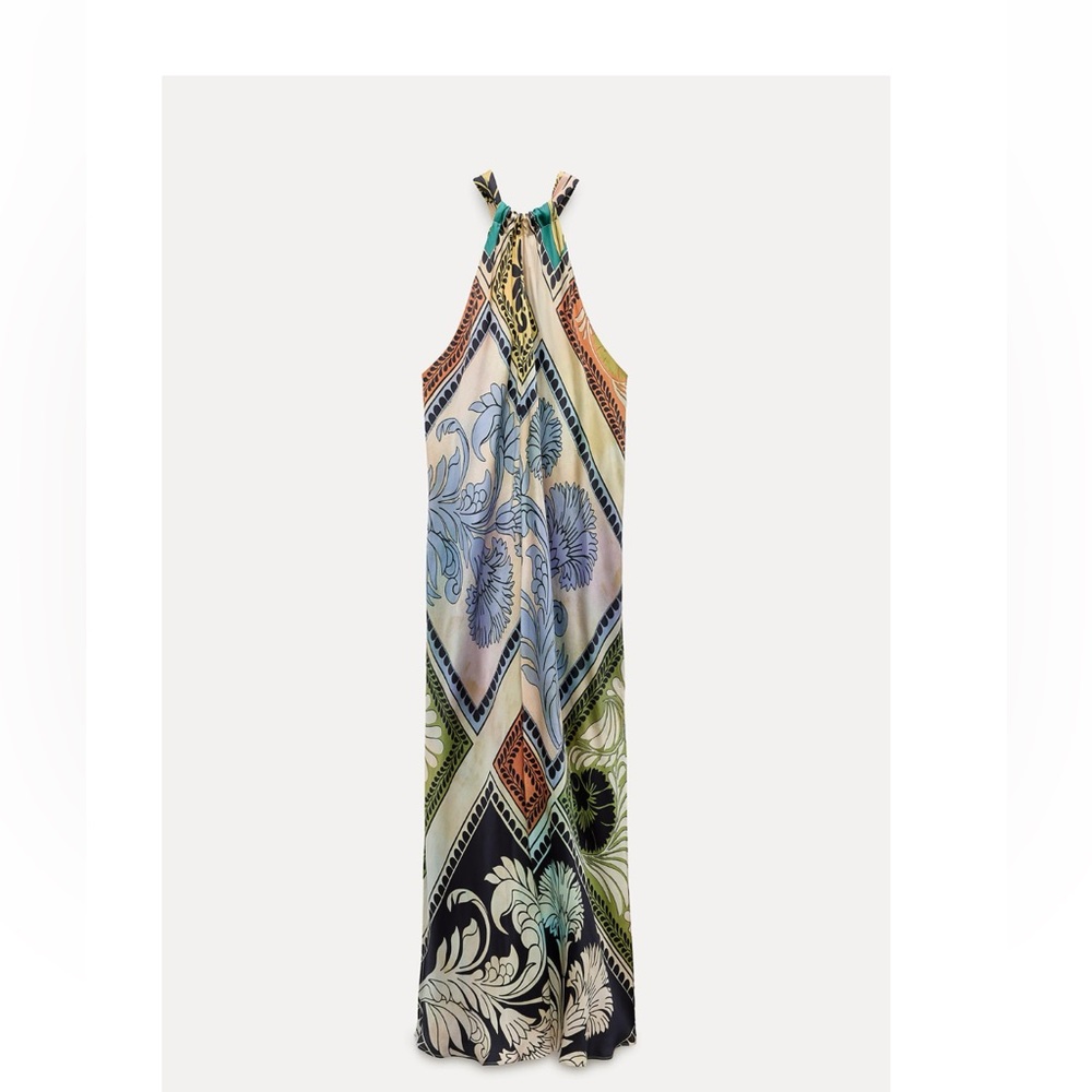 Zara Women Collection halter neck printed dress - Picture 6 of 7